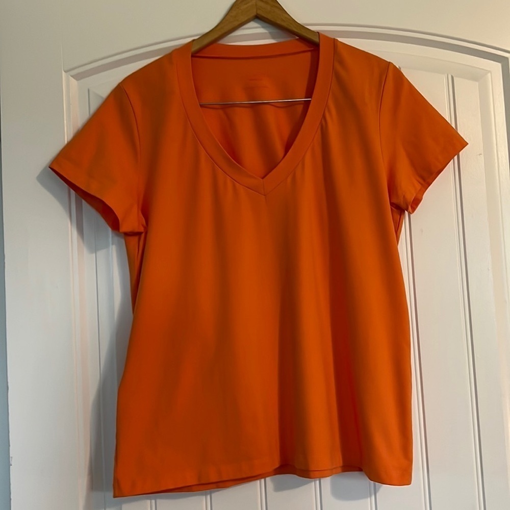 Talbots Cotton Spandex V Neck T Shirt Size XL